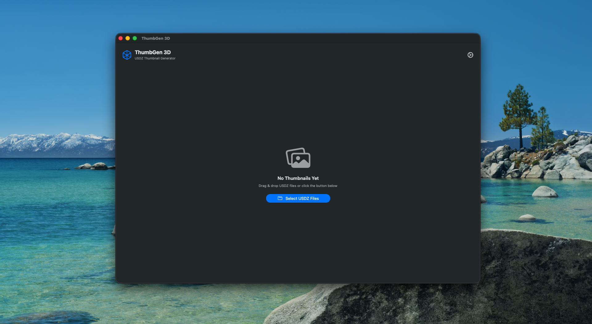 ThumbGen 3D Main Interface